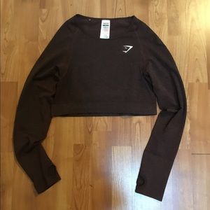 Gymshark Vital Long Sleeve Crop Top Size XL